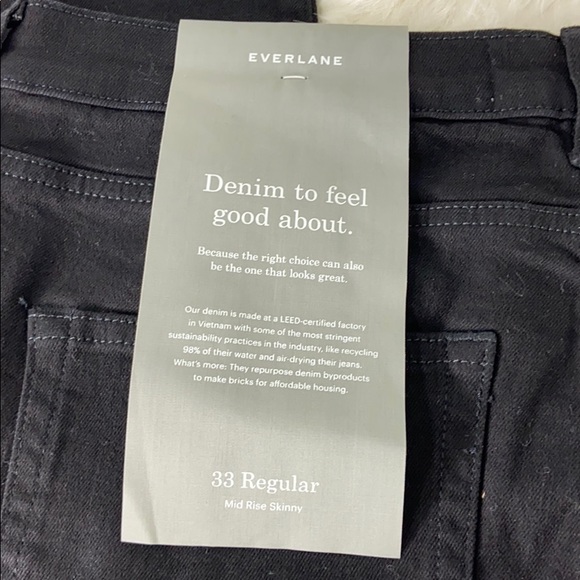 Everlane NWT Mid Rise Skinny Jeans 33R - Picture 11 of 13